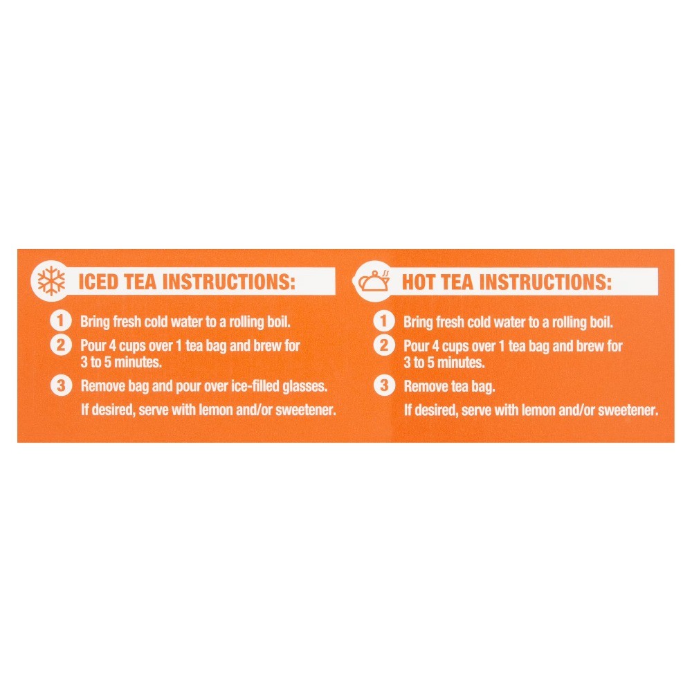 (6 pack) Great Value Decaffeinated Iced Tea Bags, 24 Count