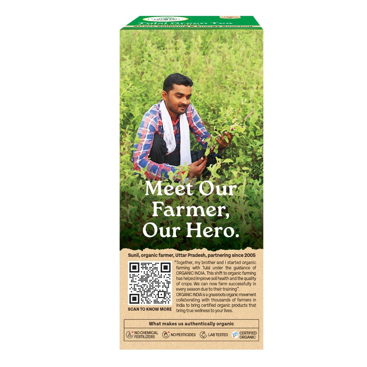 Organic India Tulsi Green Tea Ashwagandha Tea Bags Pack Of 25 Tea Bags