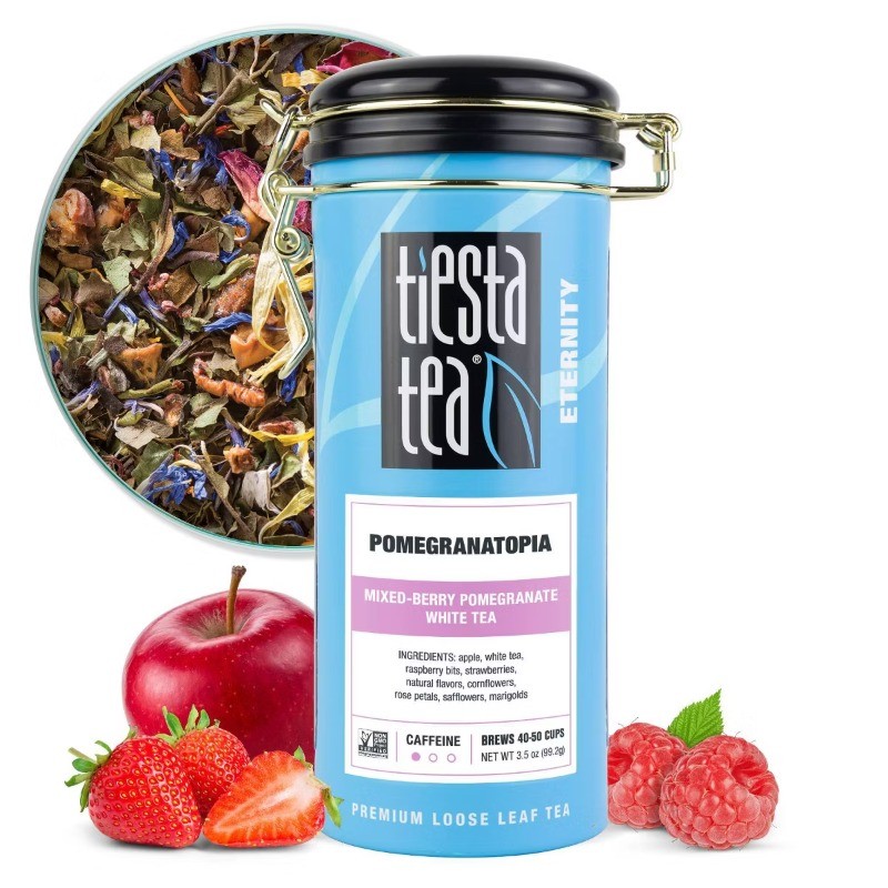 Pomegranatopia, White Loose Leaf Tea Tin – 3.5oz