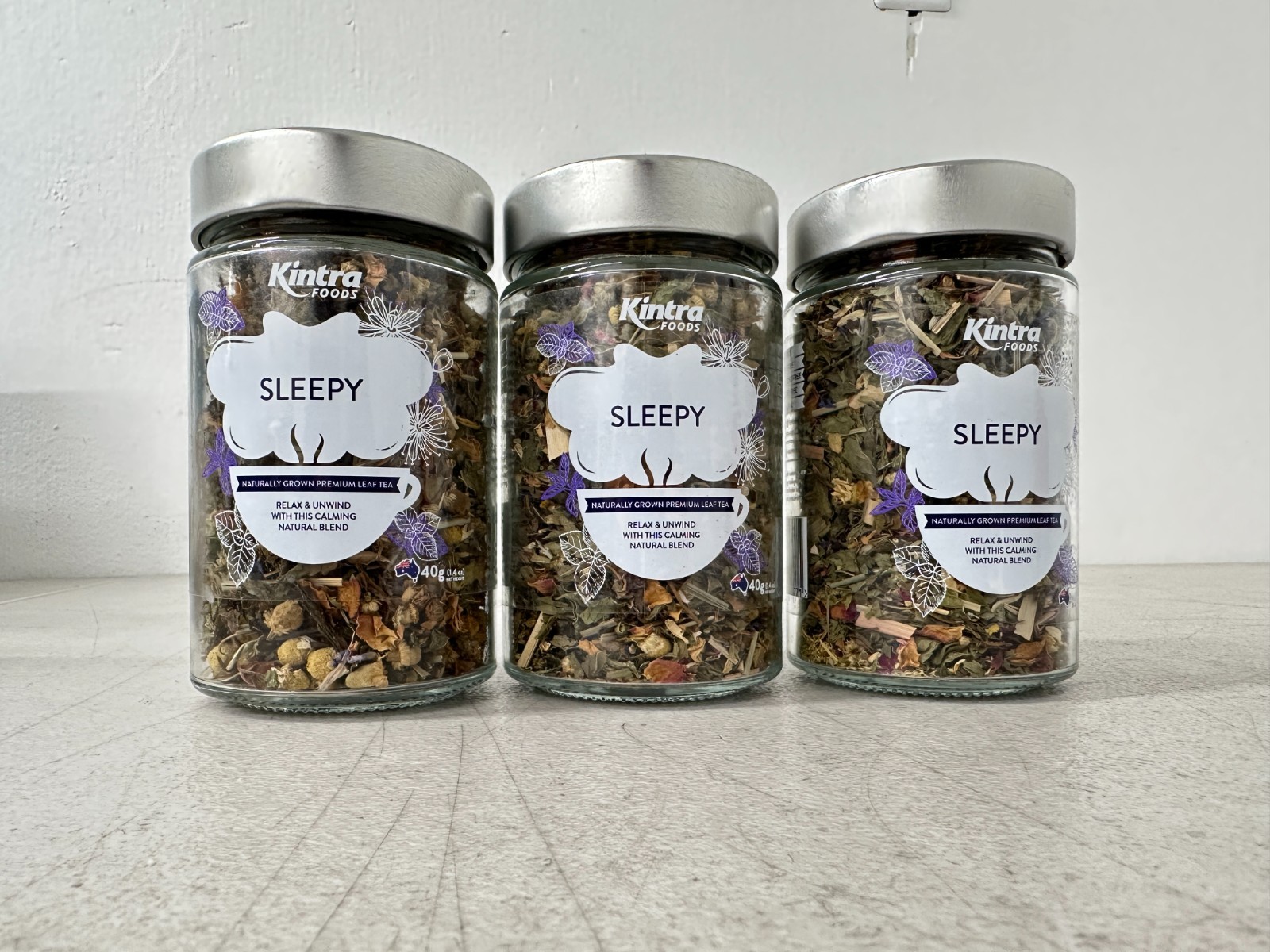 LOT OF 3 – Kintra Foods Sleepy Calming Naturally Grown Loose Leaf Tea 1.4 Oz