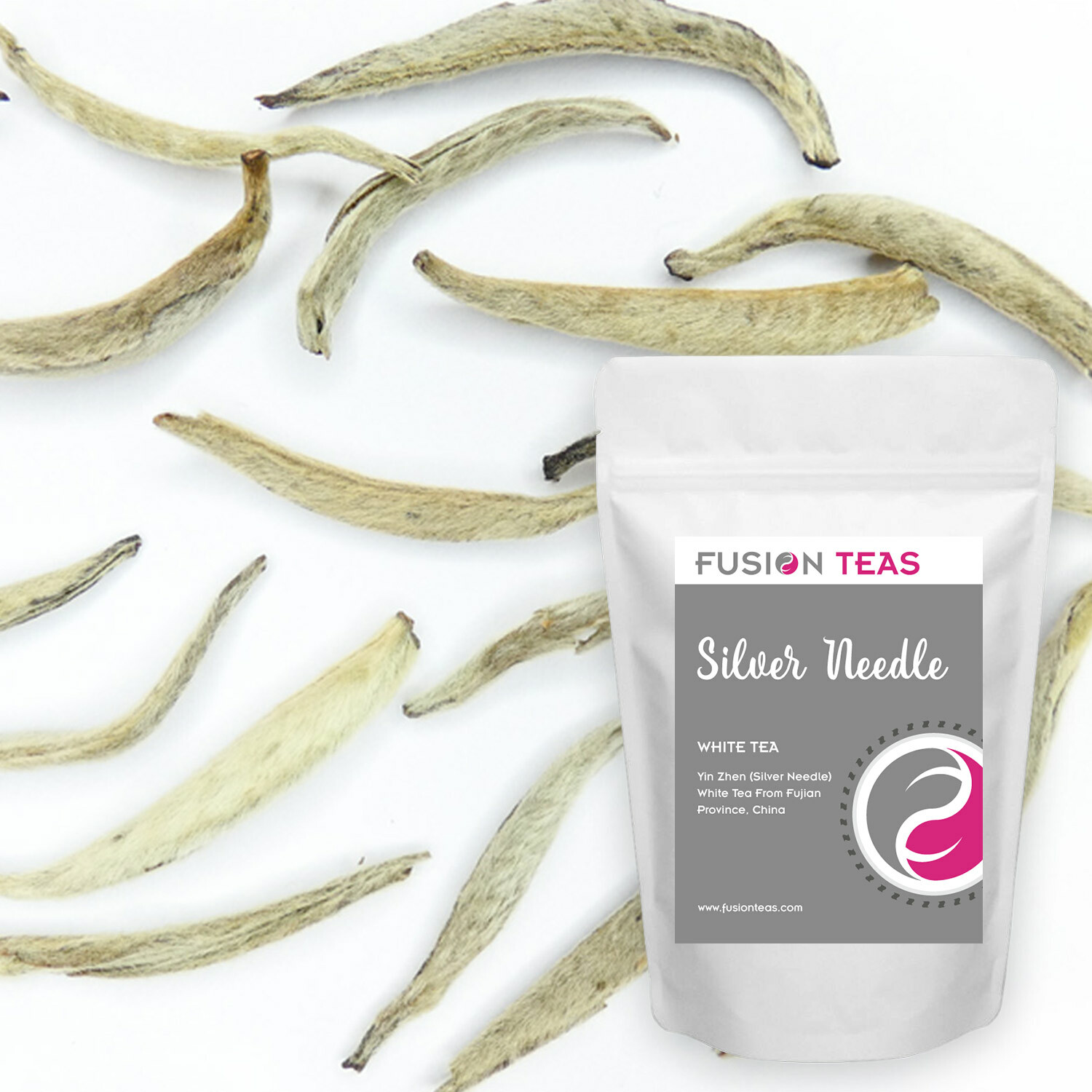Silver Needle White Tea – Organic – Fujian Loose Leaf – Fusion Teas