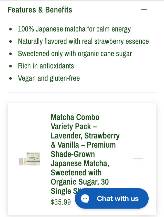 Harmony Matcha Tea Sealed NEW Sachets Lavender Vanilla Strawberry & Yuzu Honey