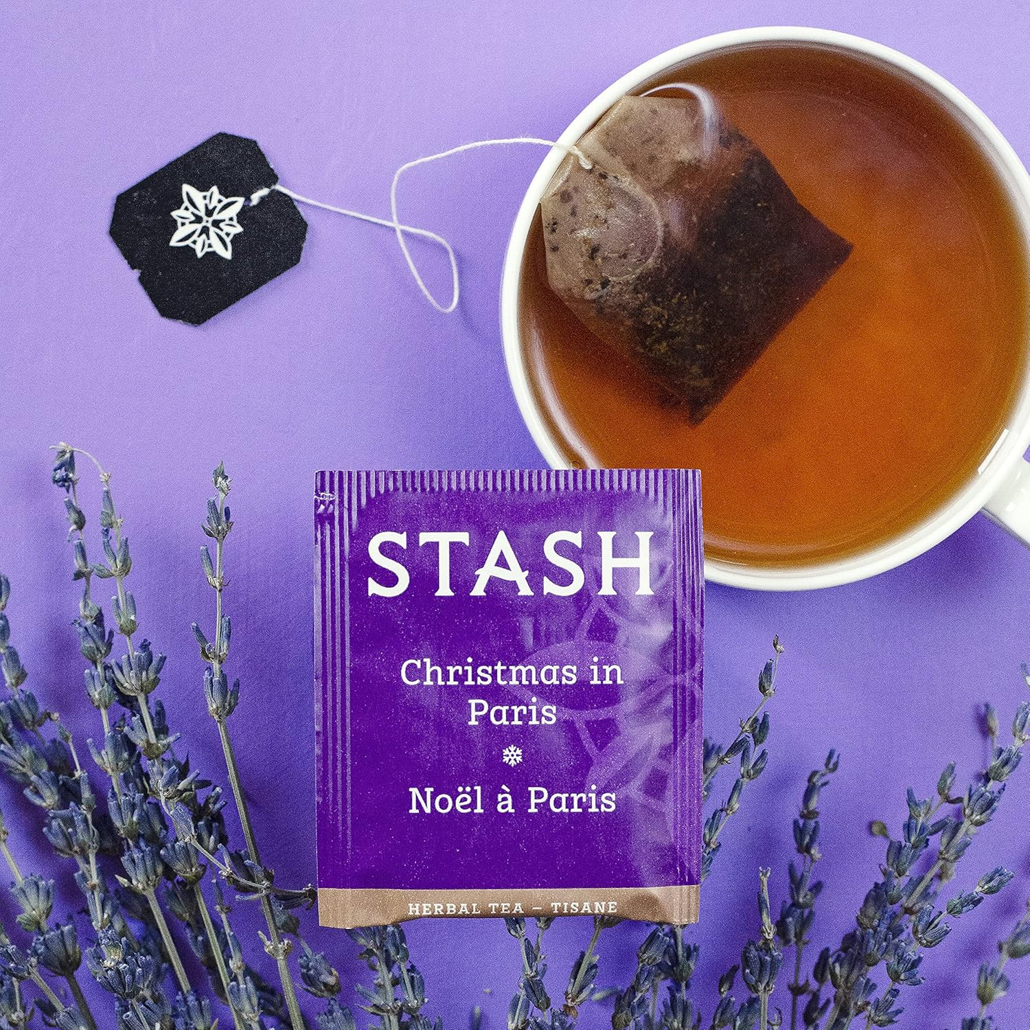 Stash Tea Christmas in Paris Herbal Tea, Non GMO, Premium Bags, 108 Count
