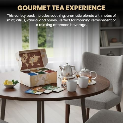 Exotic International Tea Bags Gift Set – 90 Count Variety Pack | Global Sampler