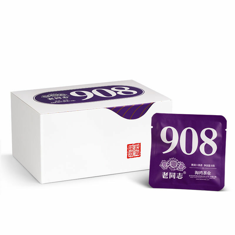 Haiwan Old Comrade Laotongzhi 908 Ripe Pu’er Tea Shu Puer Mini Cake 240g