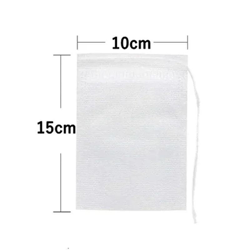 200/50PCS Disposable Tea Filter Bags Non-Woven Fabric Tea Bag with Drawstring Ki