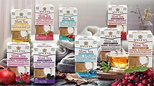Hyleys Slim Green Tea Goji Berry Flavor (25 Tea Bags)