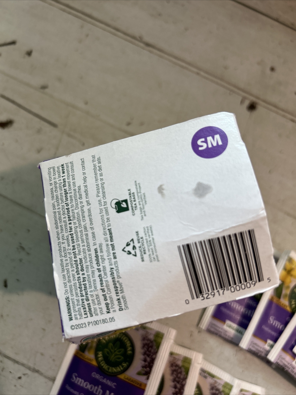 Organic Smooth Move Tea 16 bags By Traditional Medicinals, exp 02/2027