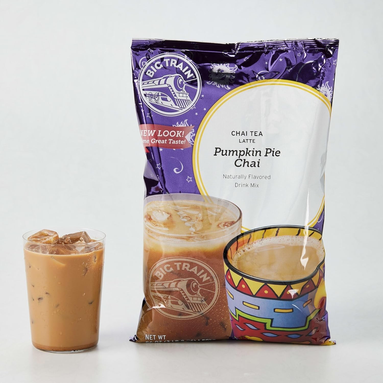 Pumpkin Pie Chai Tea Single Bag 3.5lb Spiced Latte Mix for Hot Iced Drinks