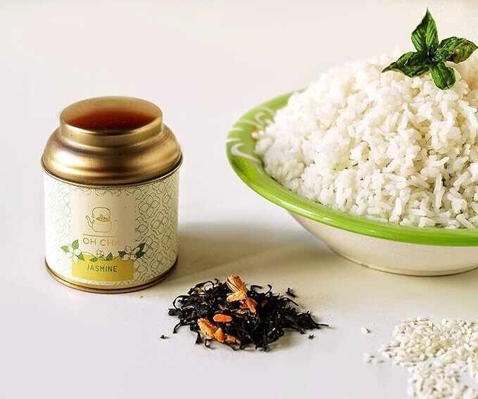 OH CHA Jasmine Tea – With Pure Darjeeling Green Tea And Dried Jasmine Flower 35g