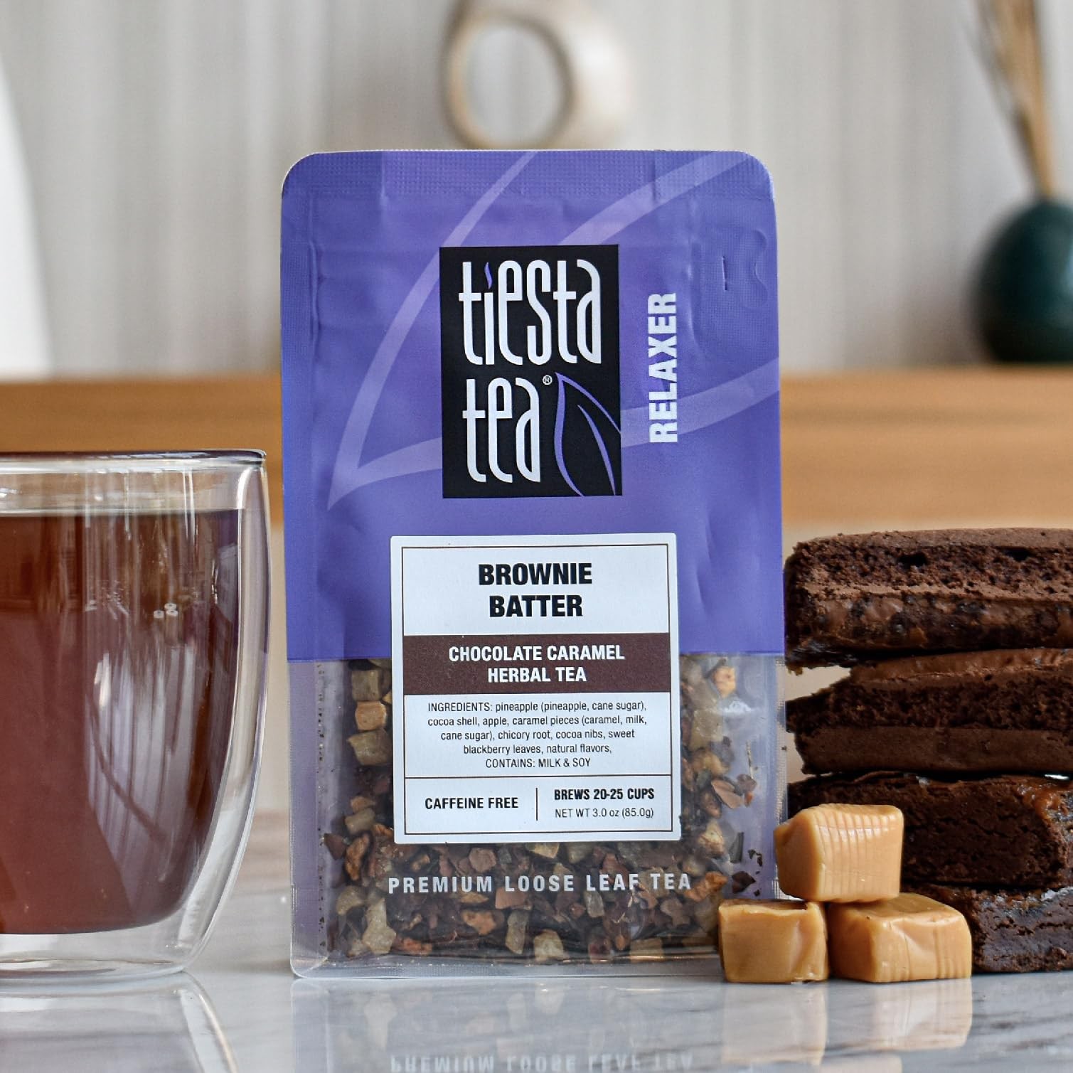 Tiesta Tea – Brownie Batter, Mother’s Day Loose Leaf, Pouch – 25 Cups