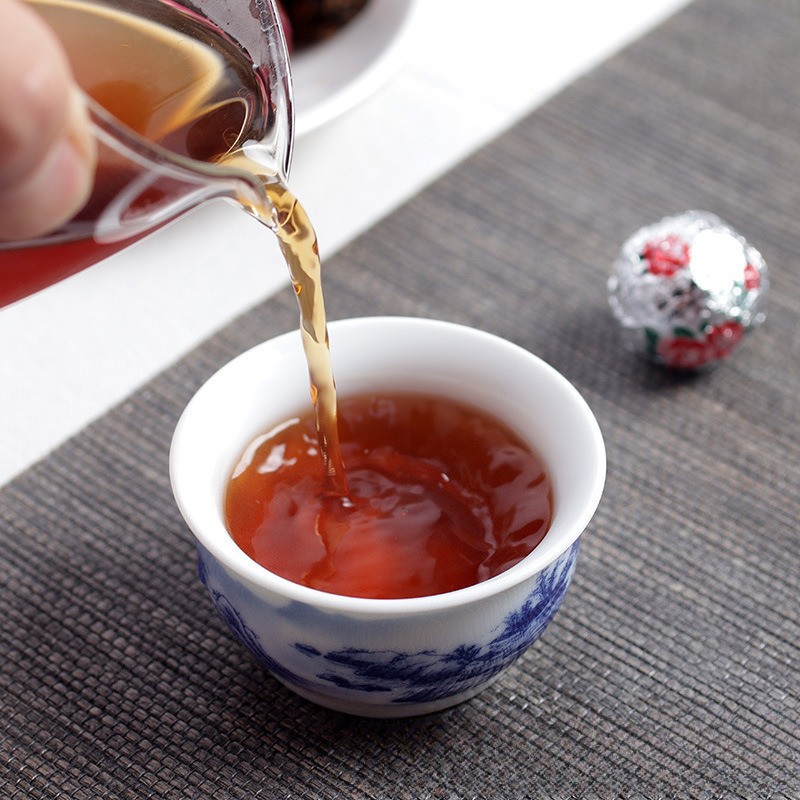 120g Authentic Yunnan Rose Pu’er Tea Flower Honey Fragrance Canned Long Zhu
