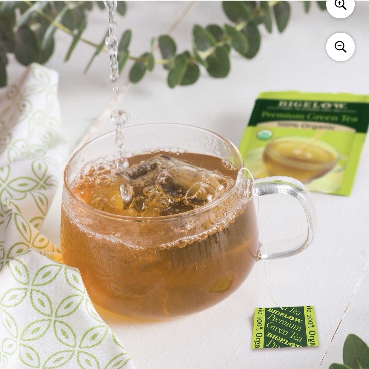 Bigelow Premium Green Tea 100% USDA Organic Individually Wrapped Tea Bag 160 ct.