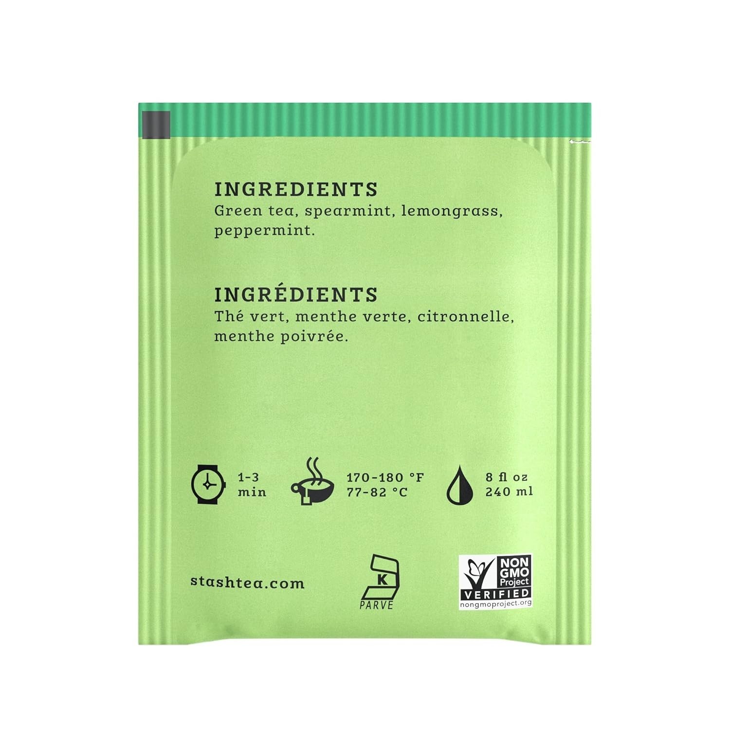 Elevate Your Tea Time: 100 Count Moroccan Mint Green Tea Bags, Kosher & Natural