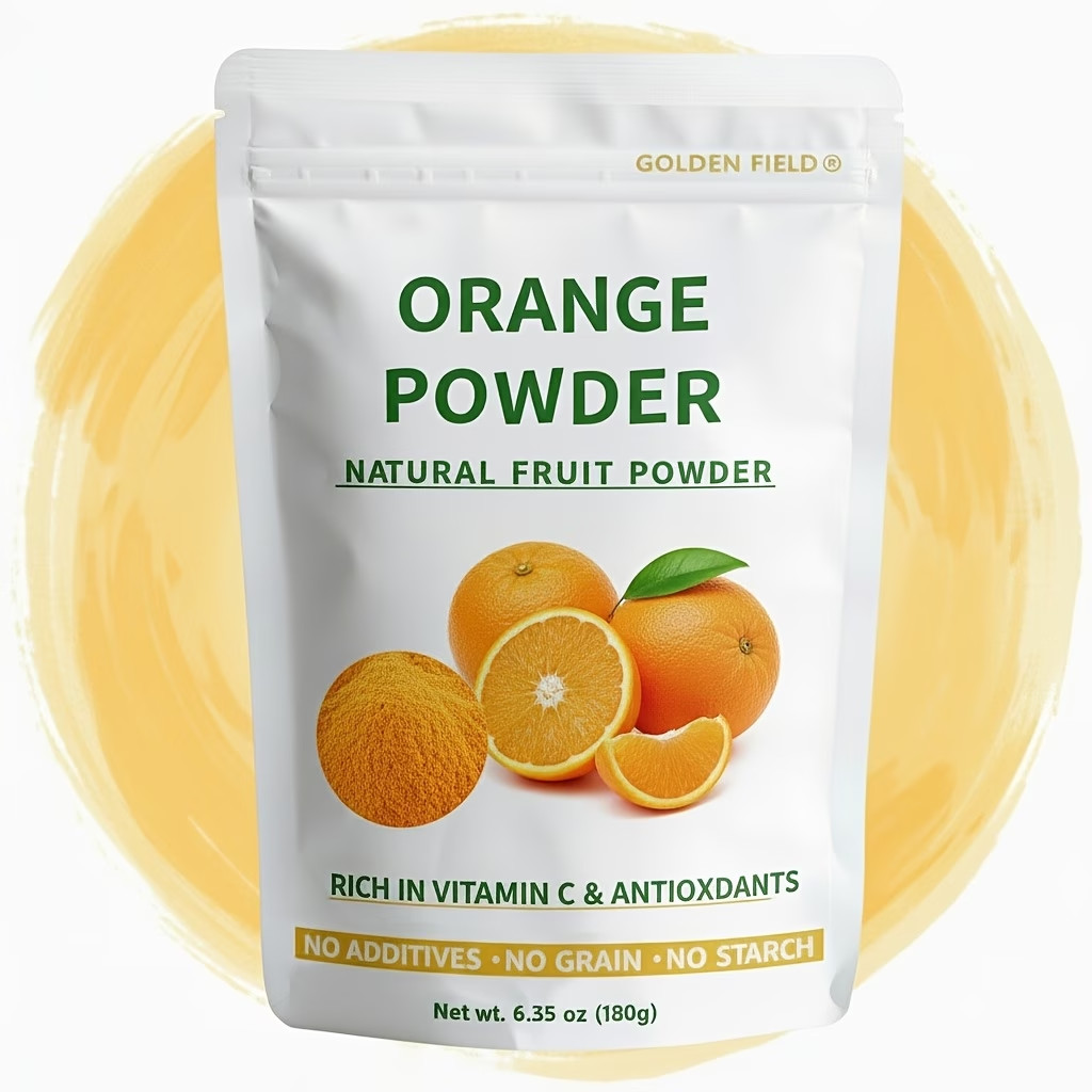Orange Powder Pure Fruit Powder Sourced Carefully Oranges No Additives