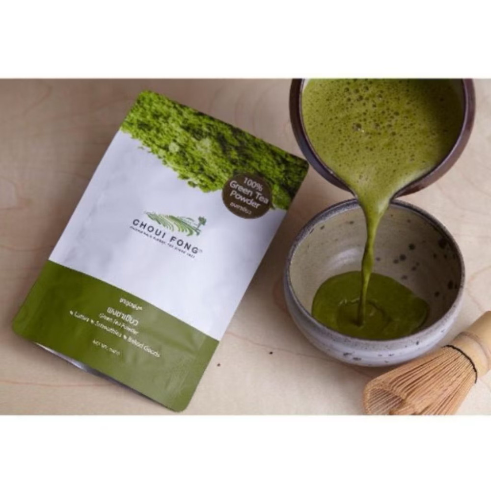 Choui Fong Matcha Green Tea Powder Lattes Smoothies Baked Goods Bakery 100 g. x4