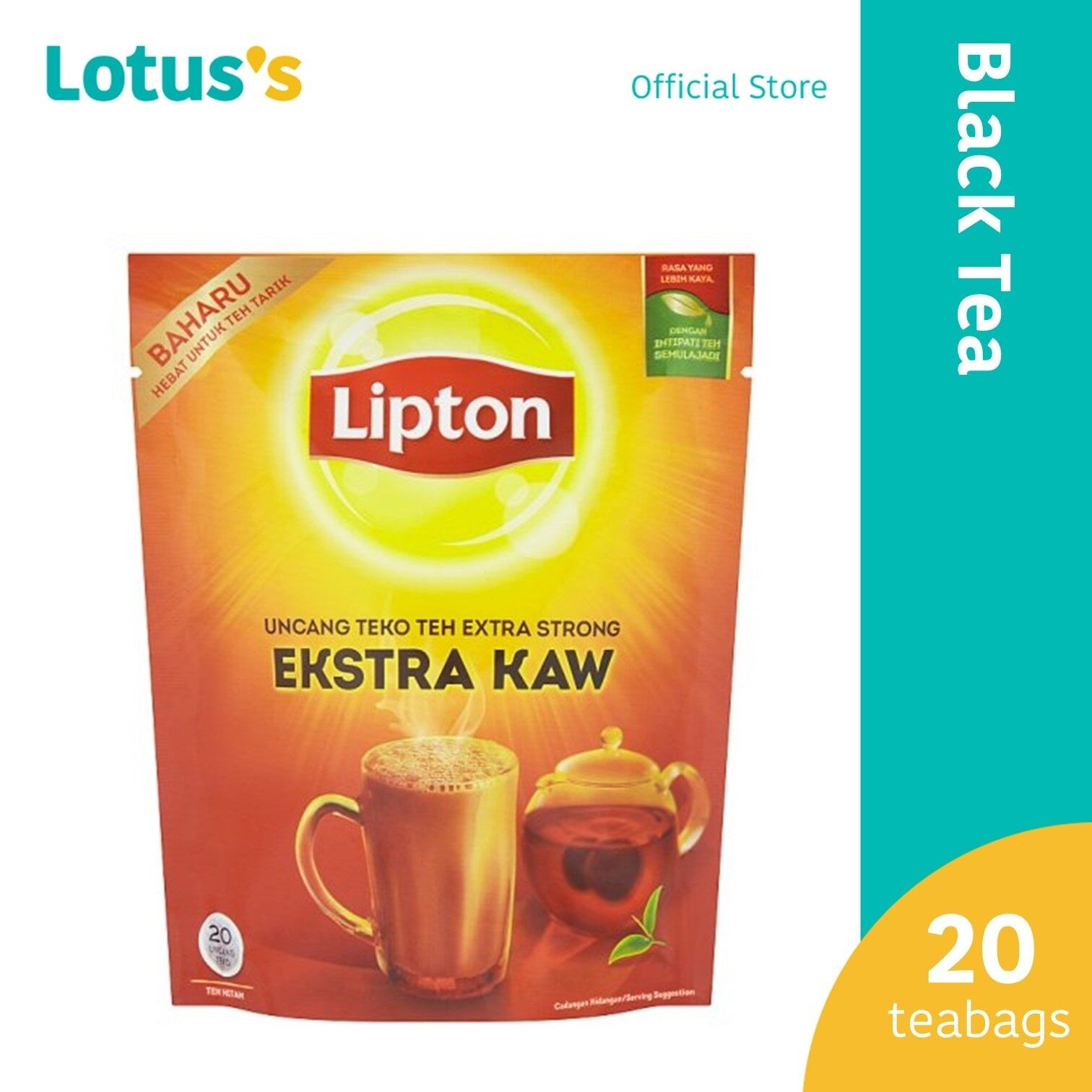 Lipton Yellow Label Extra Strong 20 Black Tea 46G