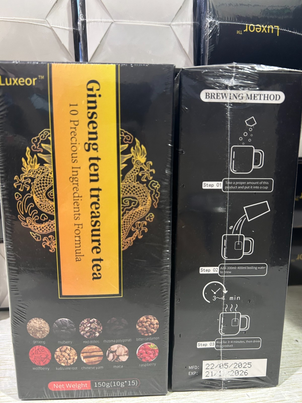 Kidney Ginseng Five Treasure Tea -Eight Treasure Tea with Wolfberry & Mulberry