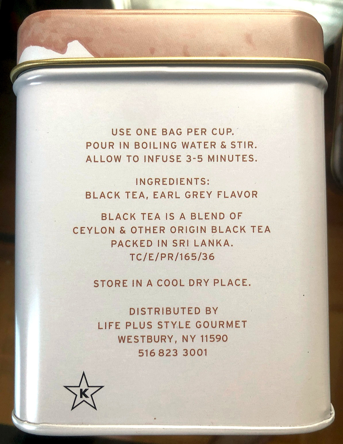 2 x Tea Now Zero Carbon Earl Grey Black Tea, 50 tea bags in ea Tin Box 11/2027