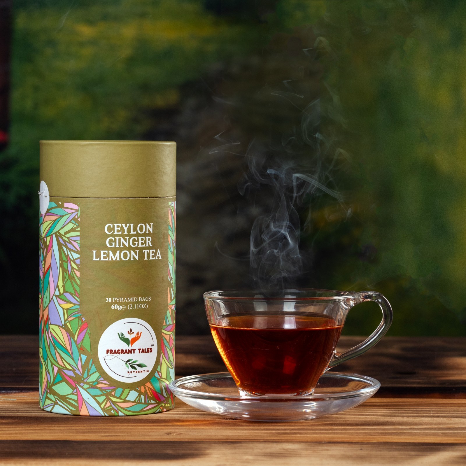 Premium Ceylon Black Tea (European Blend) | Subtle Ginger Lemon Infusion | 60g