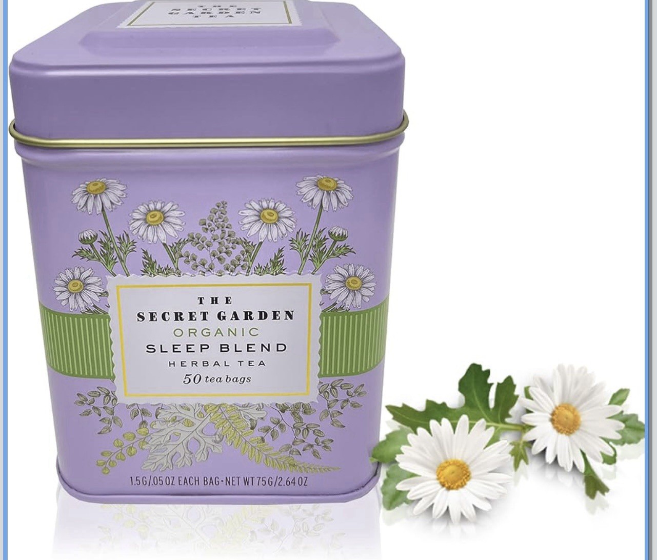 PACK OF 2, THE SECRET GARDEN ORGANIC/ SLEEP BLEND. 50 TEA BAGS.