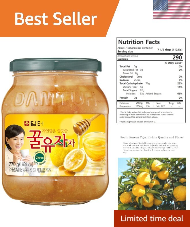 1.7lb Korean Yuja Preserves – Pure Honey Citron Tea with No Artificial Additives