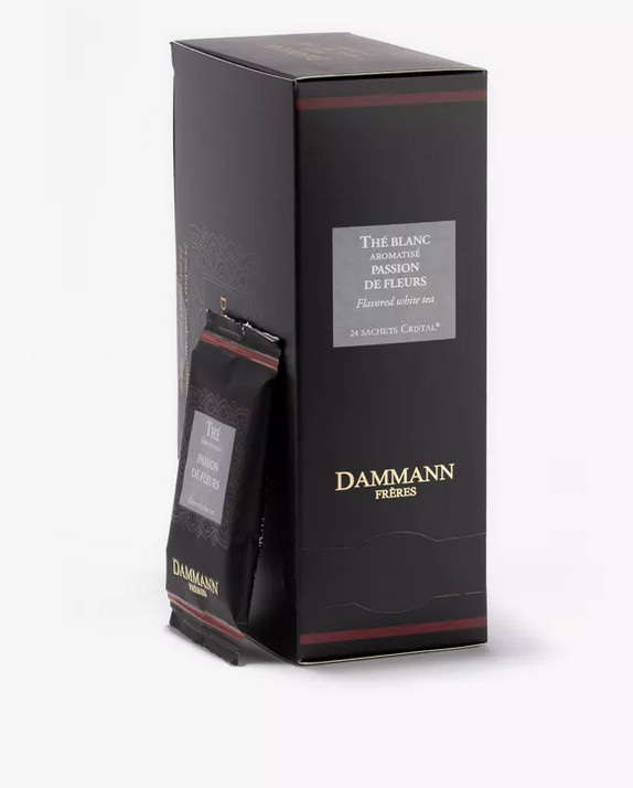 DAMMANN FRERES – Passion de Fleurs White tea – 24 wrapped crystal tea bags