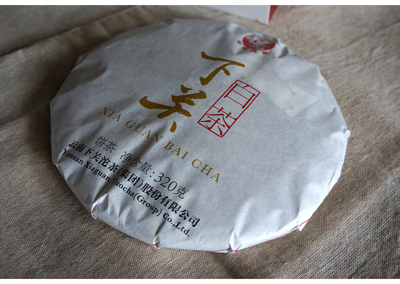 2018 XIA GUAN BAI CHA Dali White Tea Cake Tea Jinggu Moonlight Pu’er 320g Box