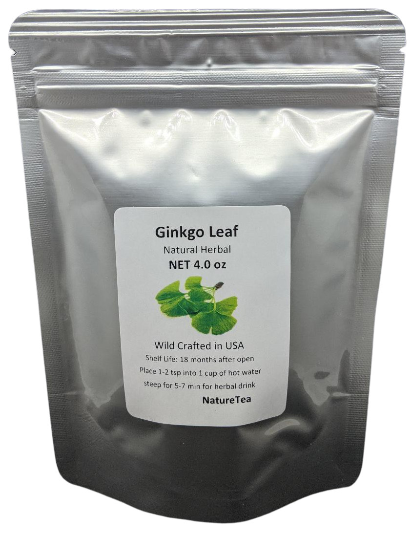 Ginkgo Leaf – Ginkgo Biloba Loose Leaf C/S from 100% Nature, Wild Crafted