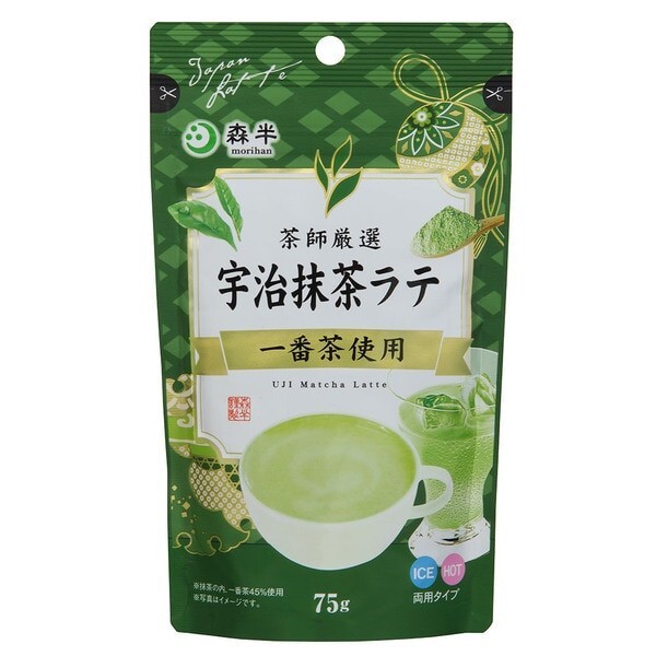 Morihan Uji Matcha Latte Powder 75g from Japan