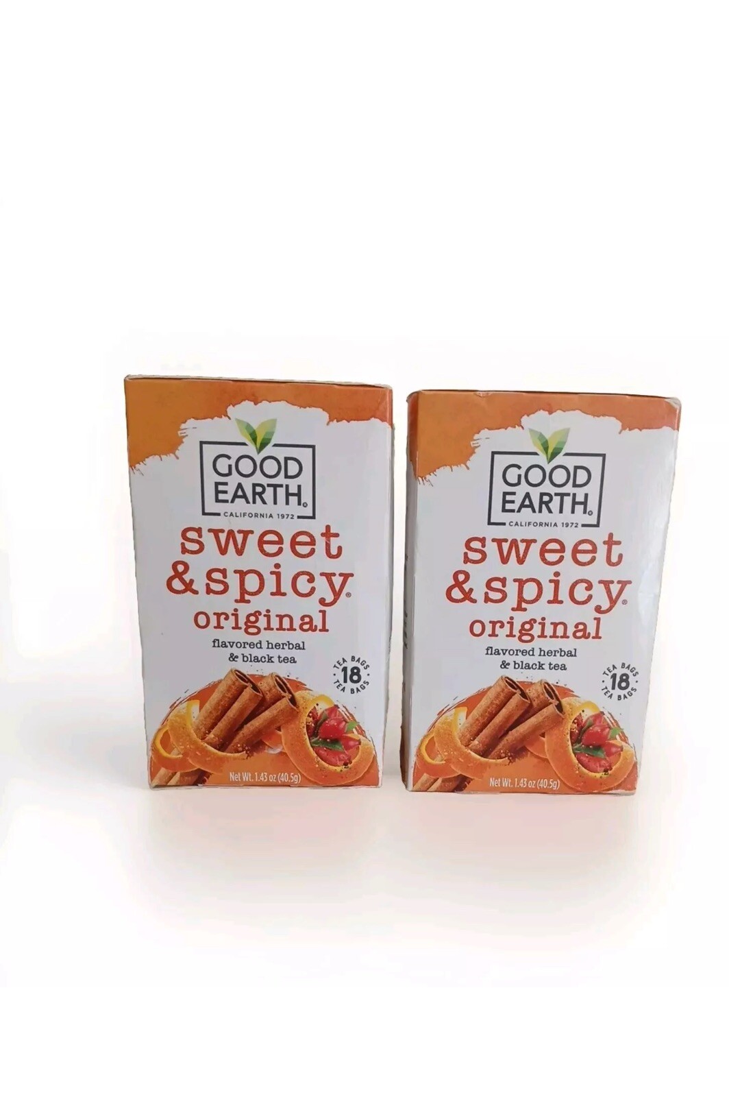 Good Earth Herbal & Black Tea Blend Sweet and Spicy -18 Tea Bags Exp:10/25 P2