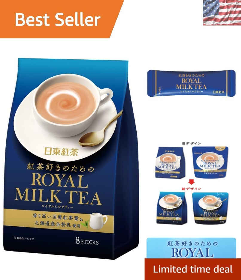 Delicious Royal Milk Tea – 10 Individual Packets of High Caffeine Bliss