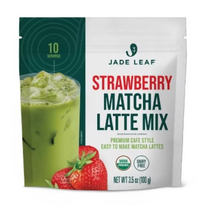 Organic Cafe Style Strawberry Flavored Matcha Latte Mix – 3.5oz