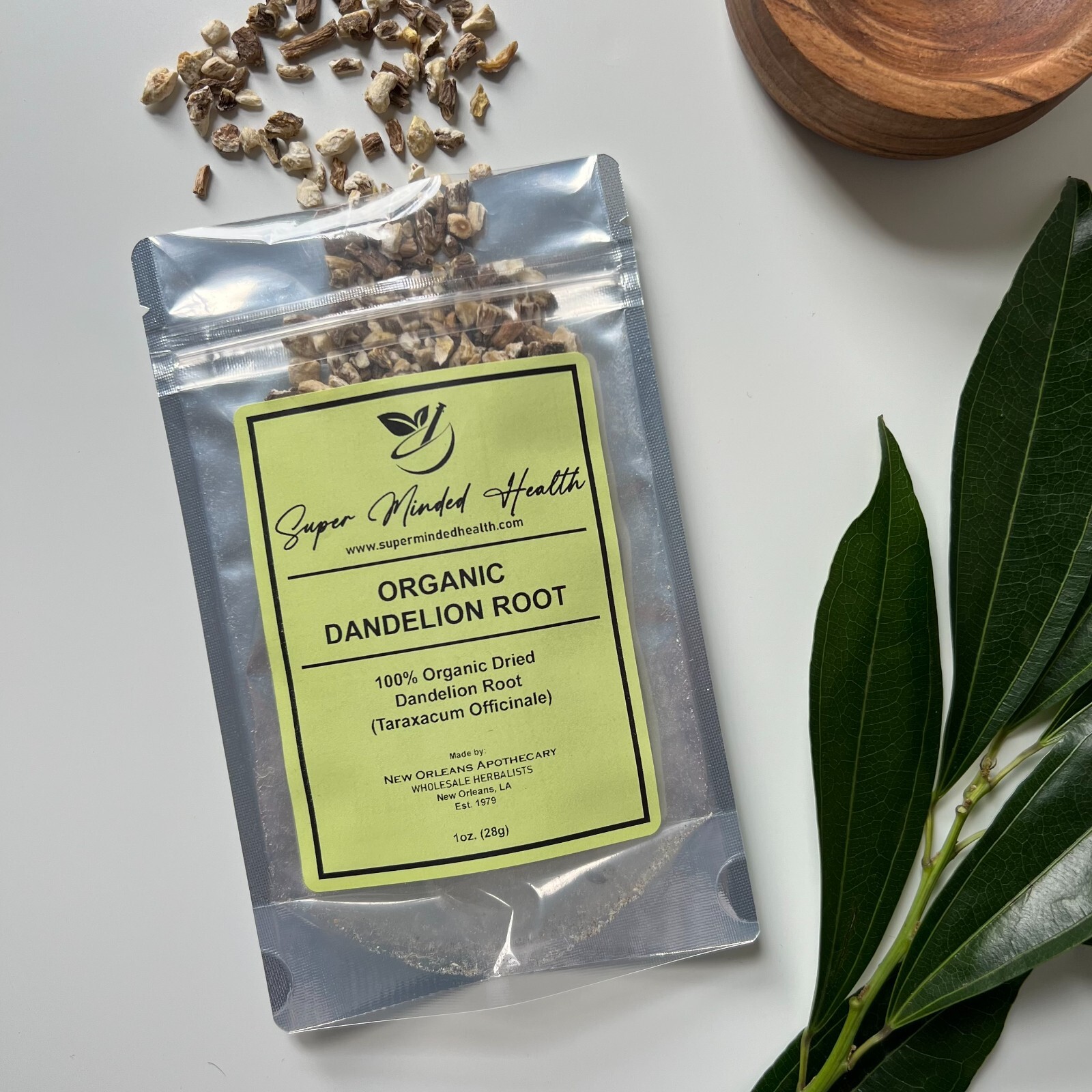 Dandelion Root 100% Pure Organic Dried Cut and Sifted (Taraxacum Officinale)