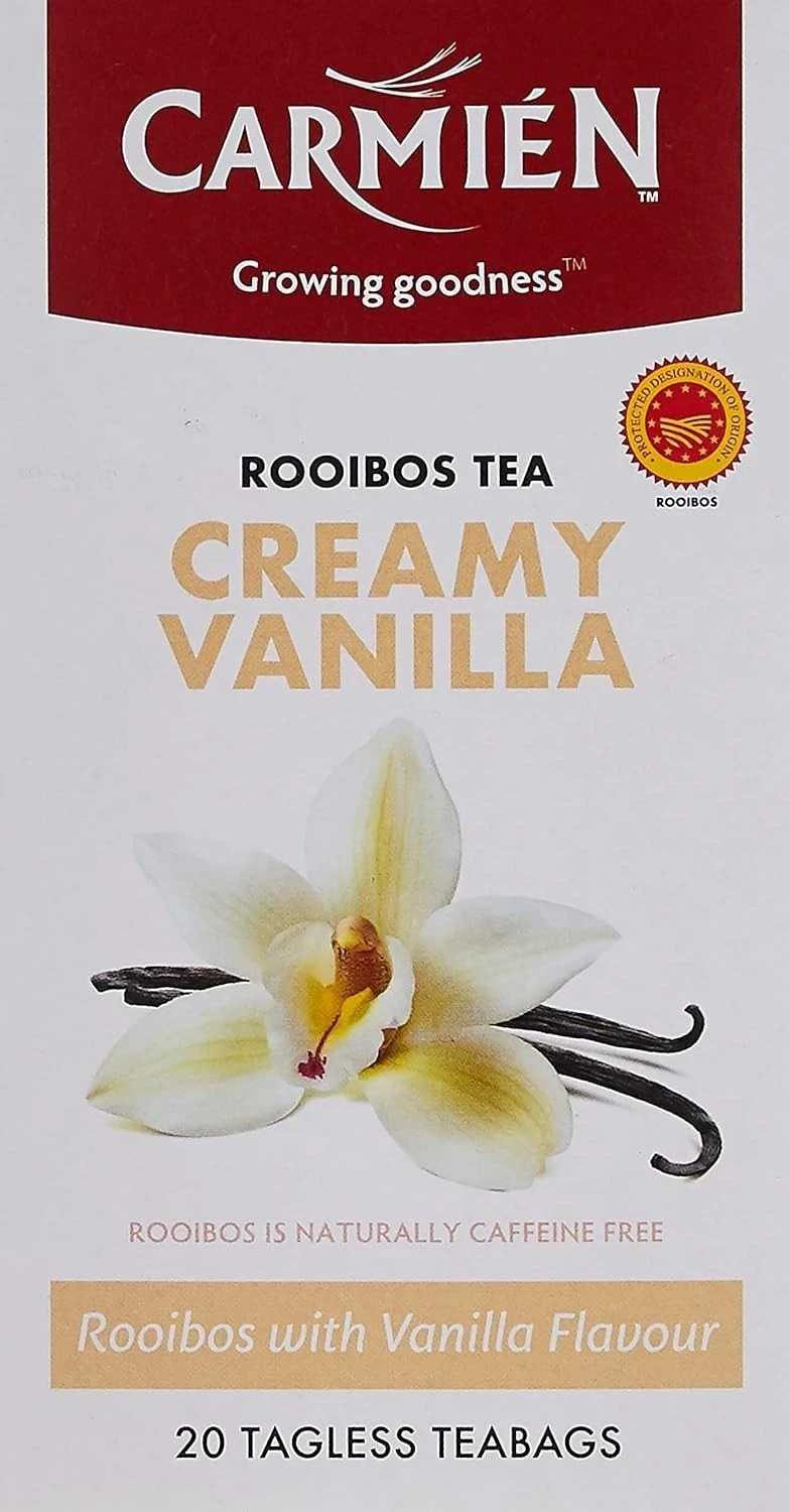 Carmién Tea CREAMY VANILLA Rooibos 20’s 50.0 grams 1 count free shipping