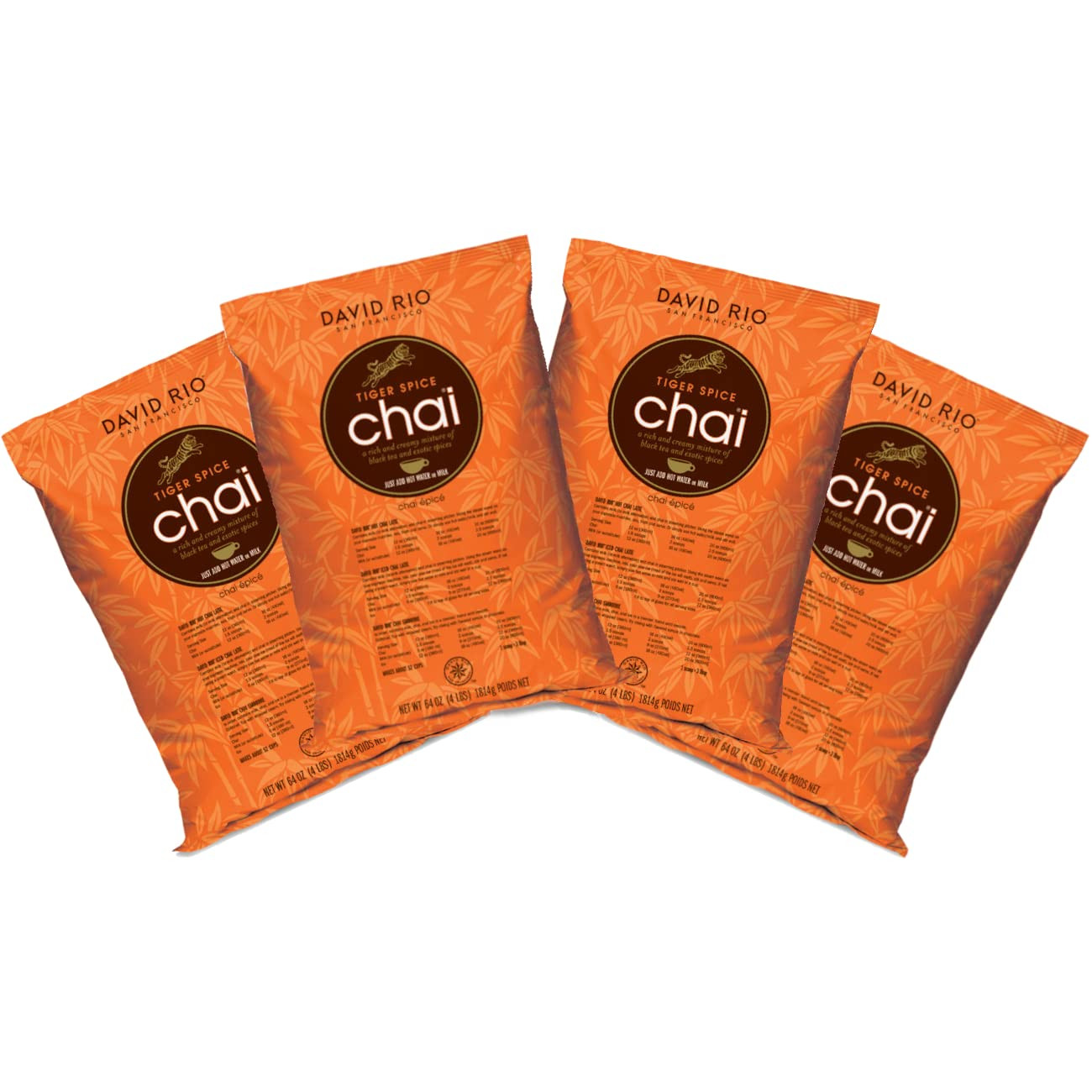 Tiger Spice Chai 4lb Bag – Pack of 4 for Chai Lovers