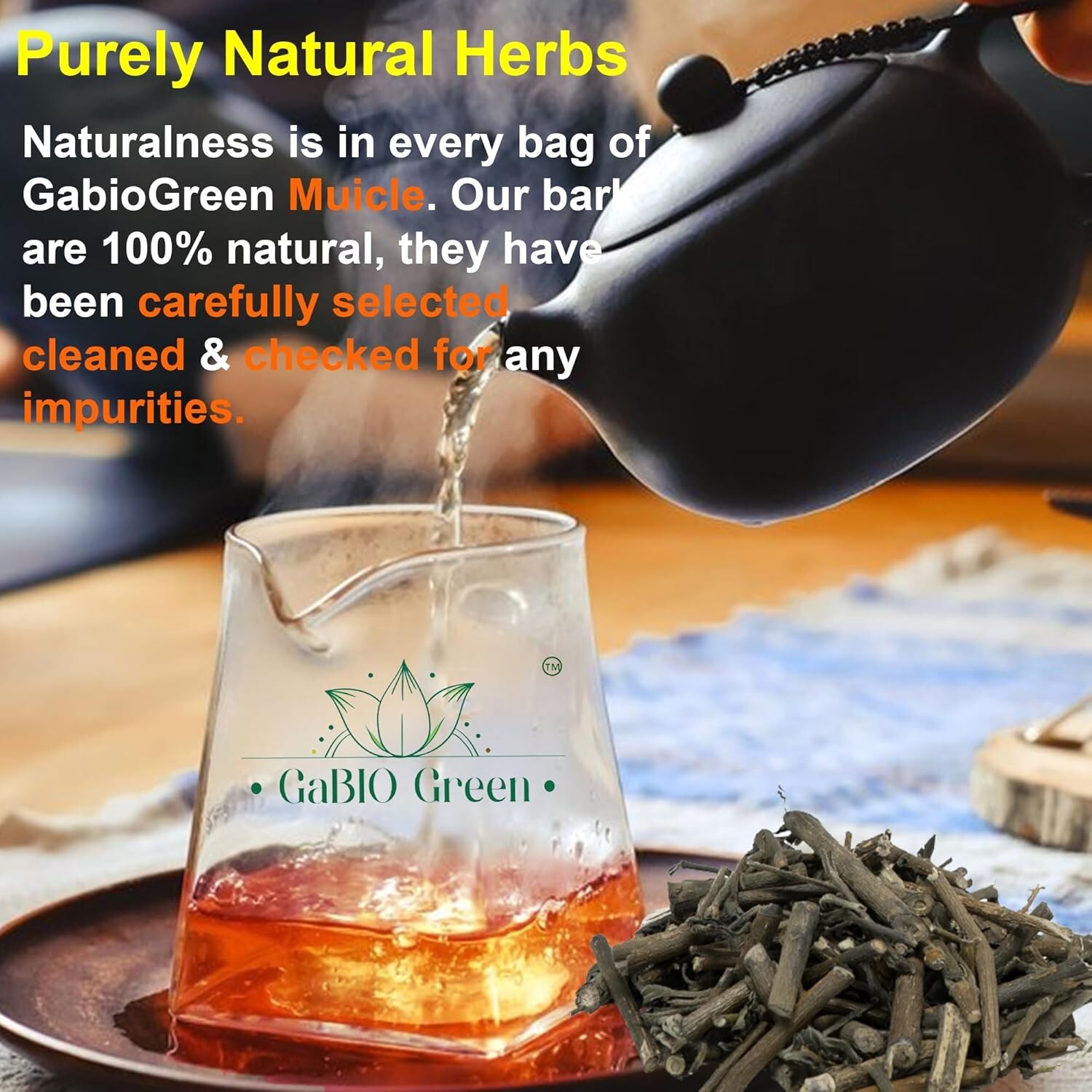 Muicle Mexican Honeysuckle Hierba tea 2 oz 100 % natural ,Gabio Green herbs (2 o