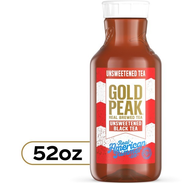 Gold Peak Unsweetened Iced Tea Sweet Tea 52oz 6 Pack Variety Beverage