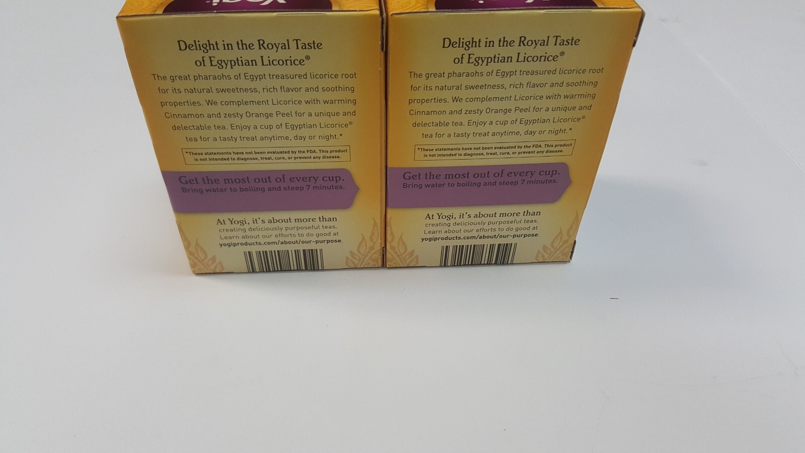 Yogi Tea Egyptian Licorice, Caffeine Free, 16 Tea Bags ( 2 Pack )