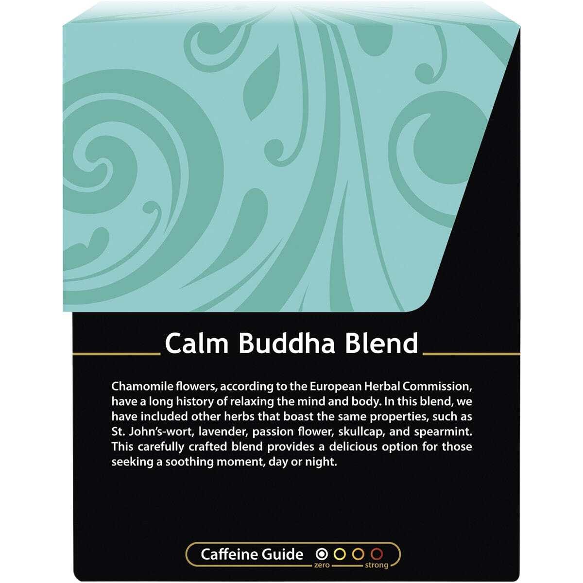 Buddha Teas Organic Herbal Tea Bags Calm Buddha Blend 18 Pack