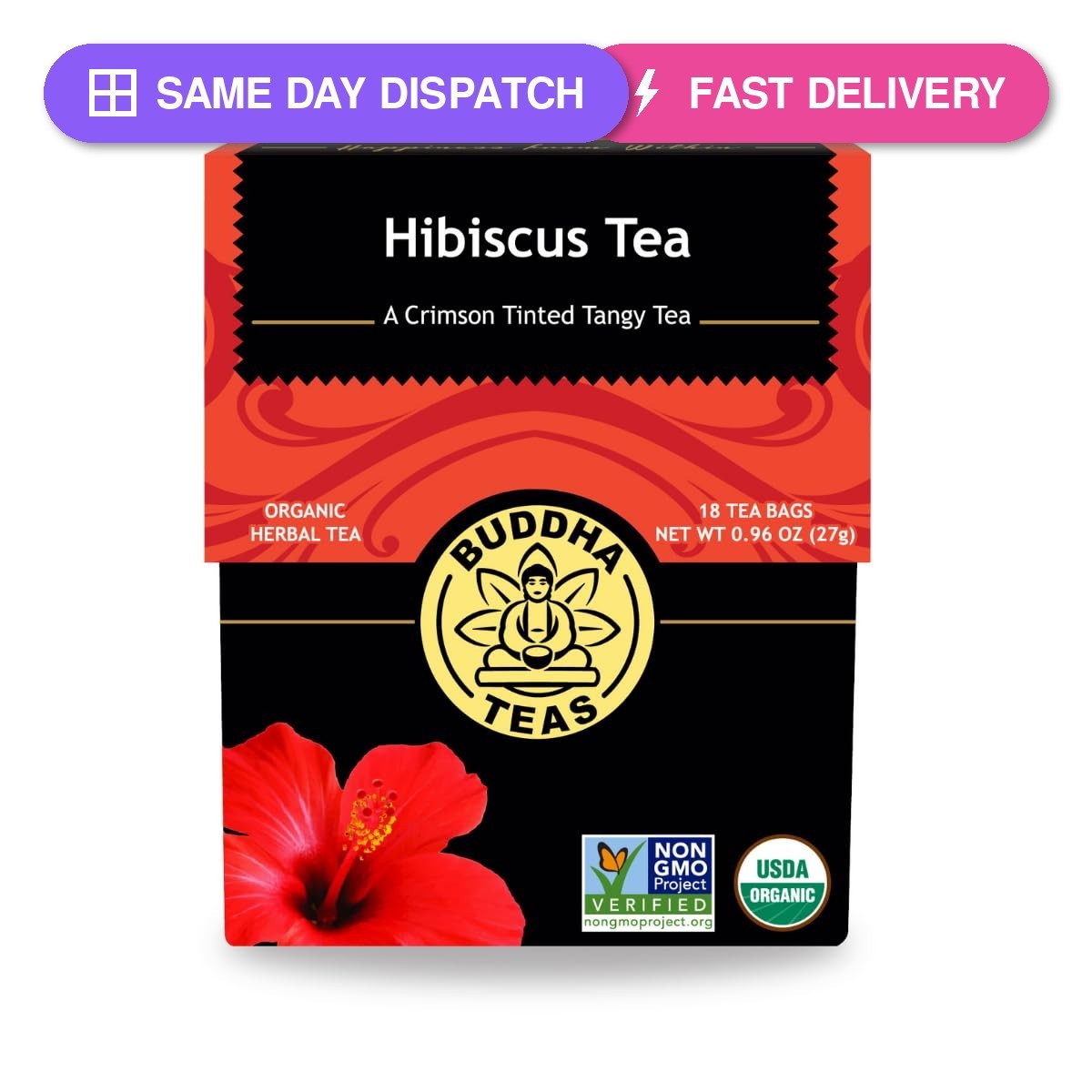Buddha Teas – Hibiscus – Organic Herbal Tea – For Health & Wellbeing – With…