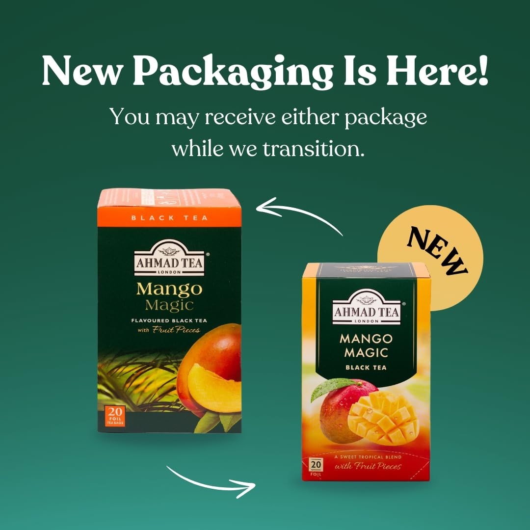 Mango Magic Black Tea Bags – 20 Count, Delicious Taste & Heart Health Benefits