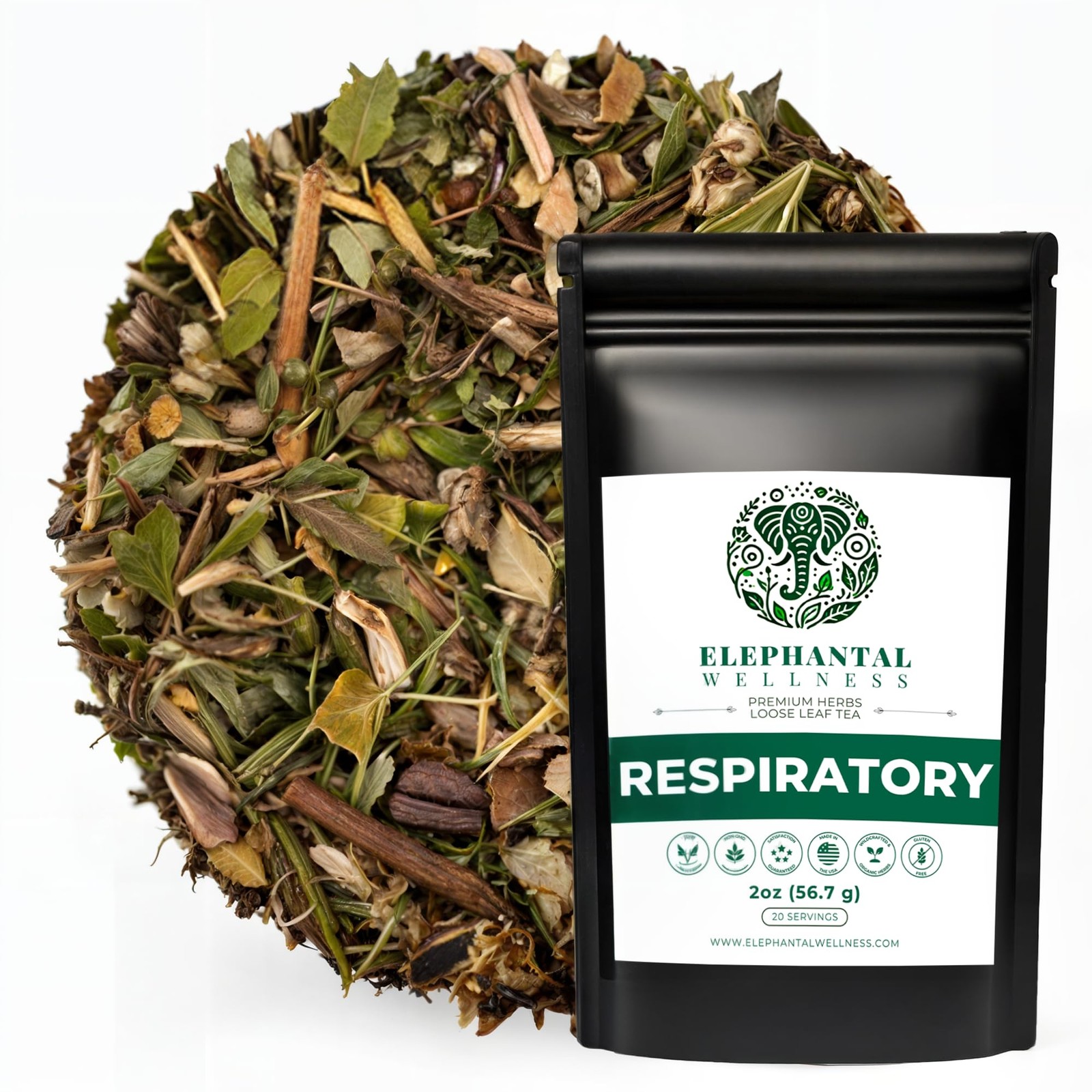 Premium Respiratory Herbal Tea | Lung Detox, Mucus Cleanse & Breathing Suppor…