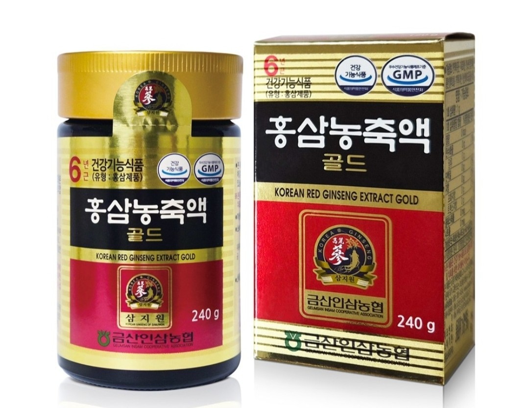 [Geum San Ginseng Nonghyup] Korean 6 Years Red Ginseng Extract Gold 240g