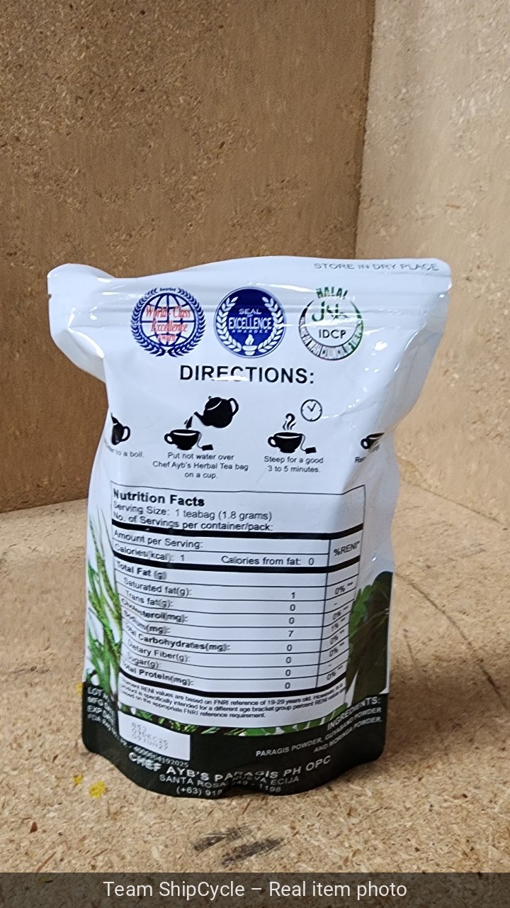 U52165 Chef Aybs Paragis Tea with Moringa and Guyabano Extract 3 In 1 20 G1N