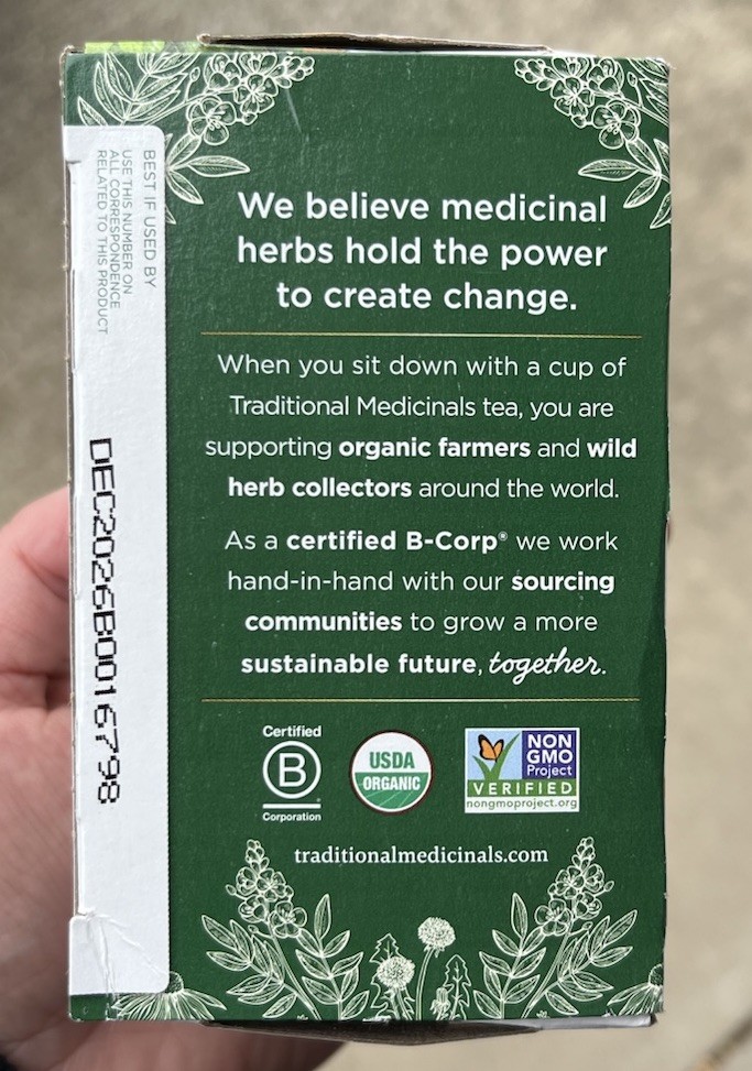 Traditional Medicinals Organic Spearmint Tea 16 Count (Pack of 1) Fast Ship!