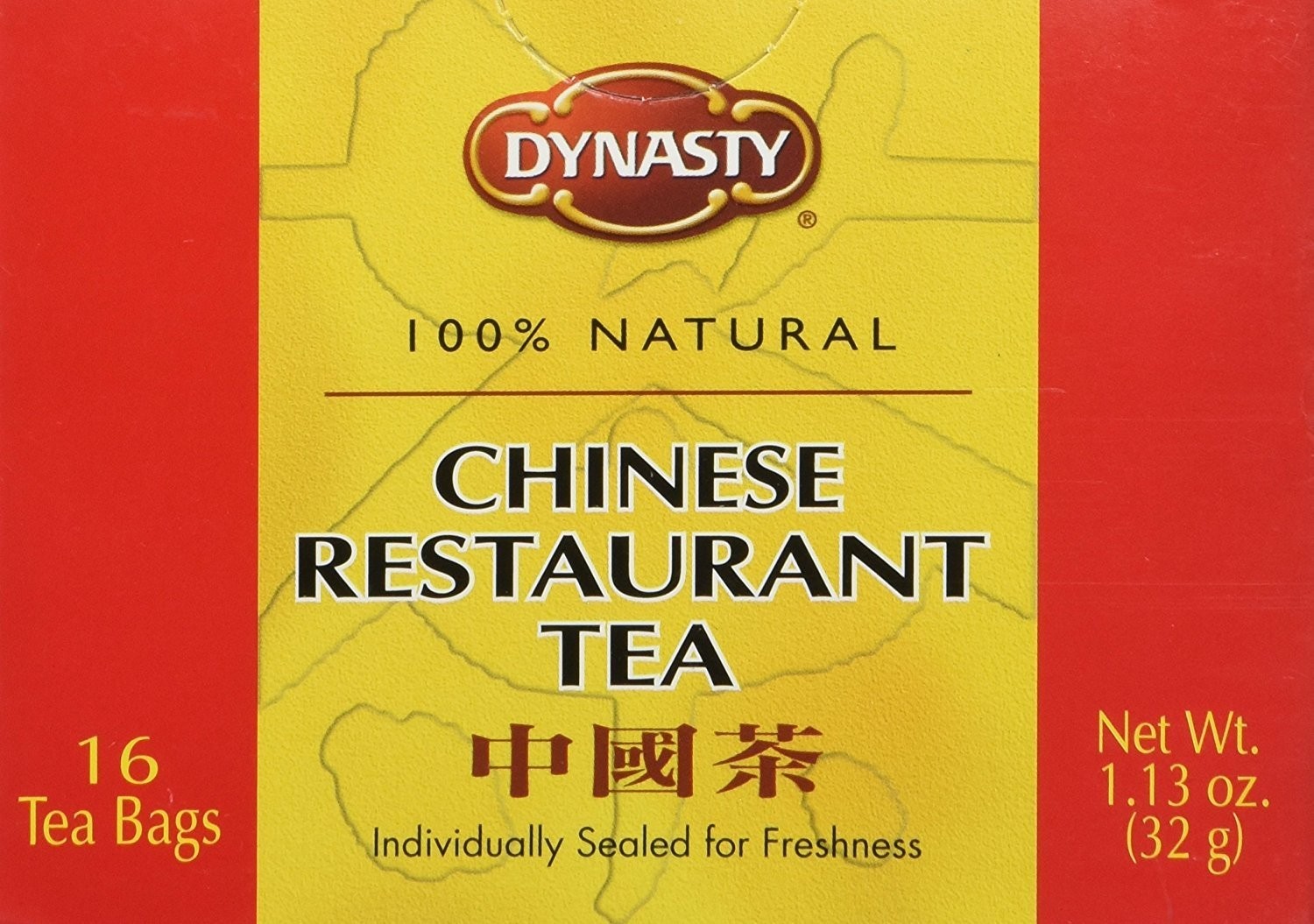 Dynasty 100% Natural Chinese Restaurant Tea Net Weight 1.13 oz. (32g) pack of 16