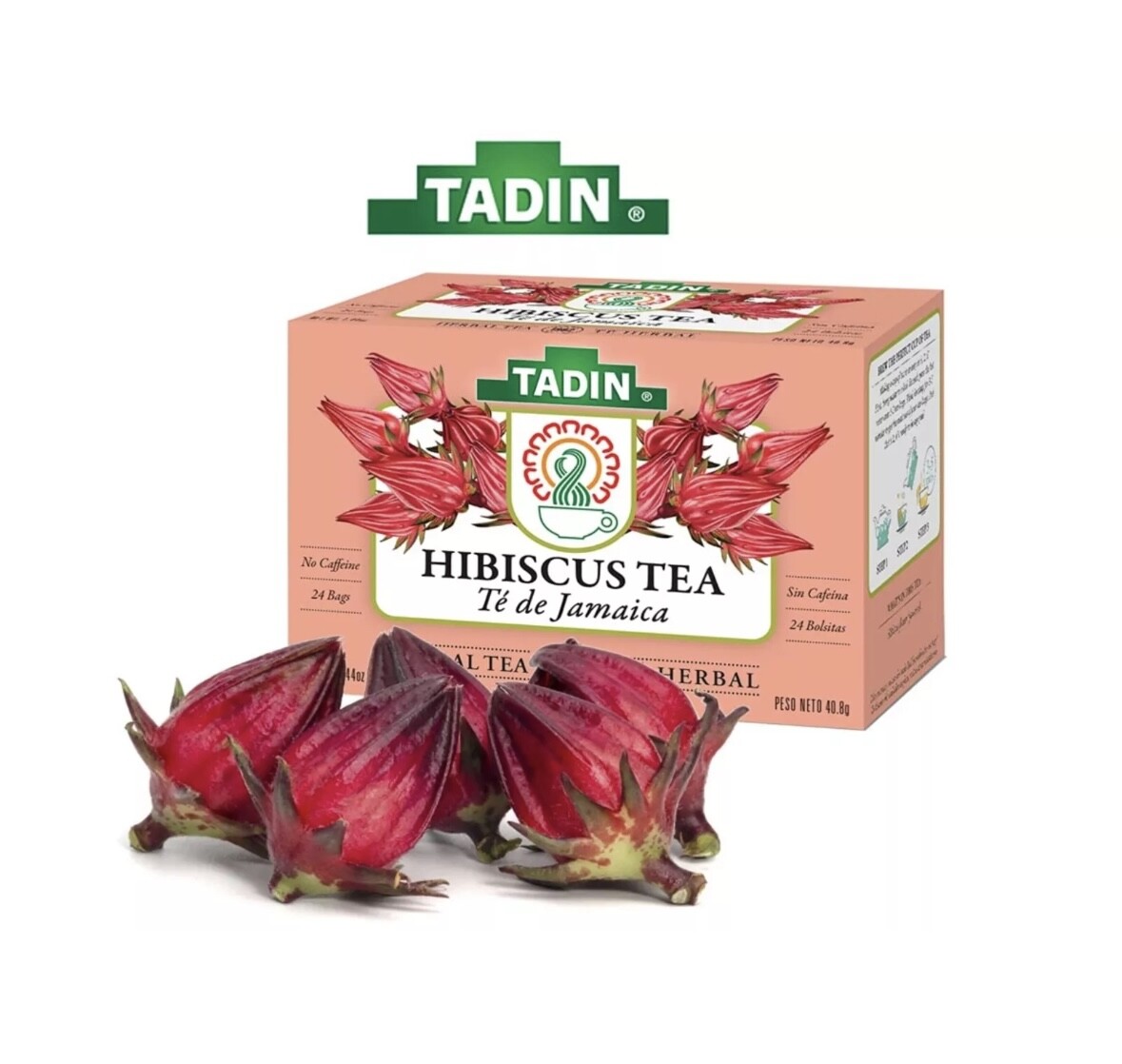 Tadin Hibiscus Herbal Tea with antioxidants (24 Bags each )