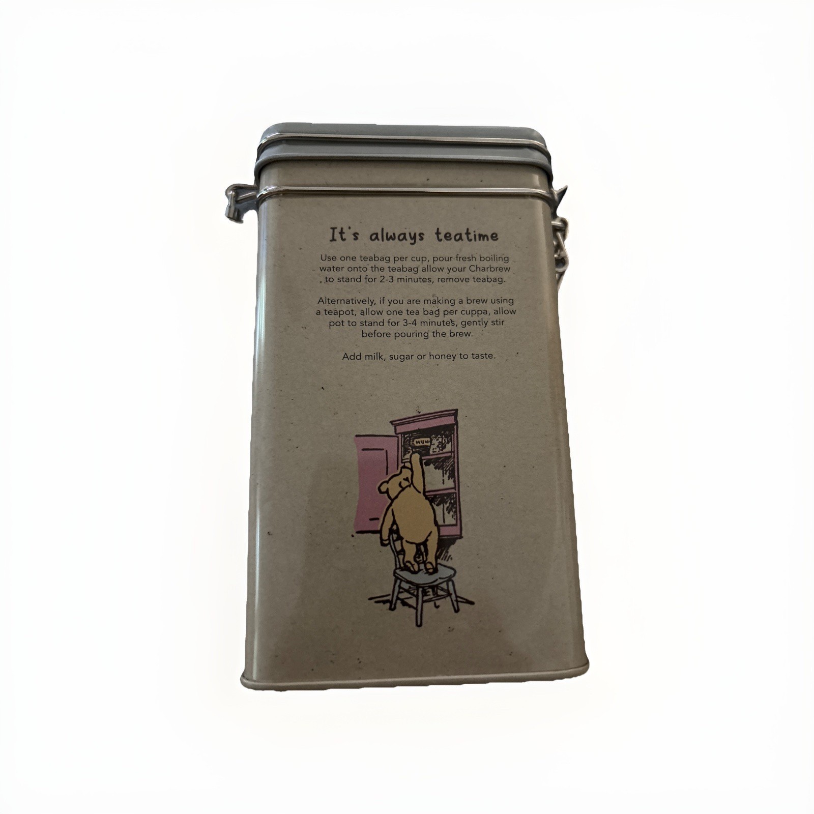 New WINNIE THE POOH Charbrew Earl Grey Tea 60 Bags Vintage Tin (EXP 6/28)