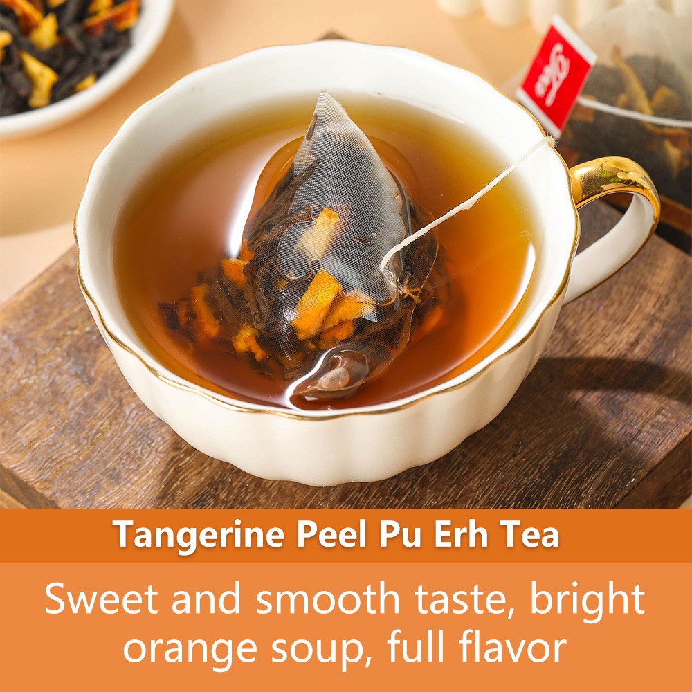 120g Tangerine Peel Puerh Ripe Tea Orange Peel Cooked Pu’er Tea